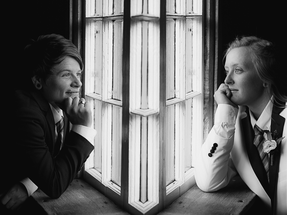 Window light Red Barn